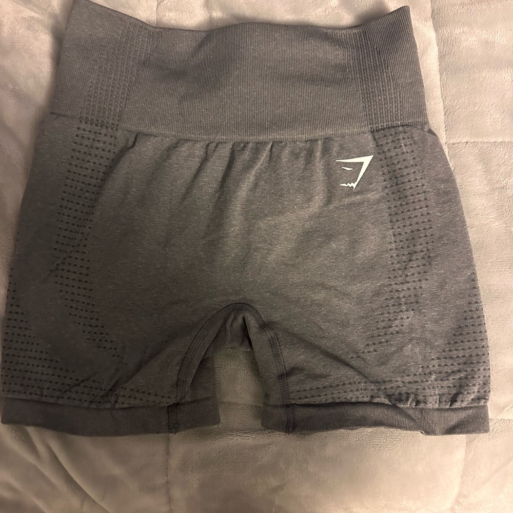 Grey vital seamless gym shark shorts!